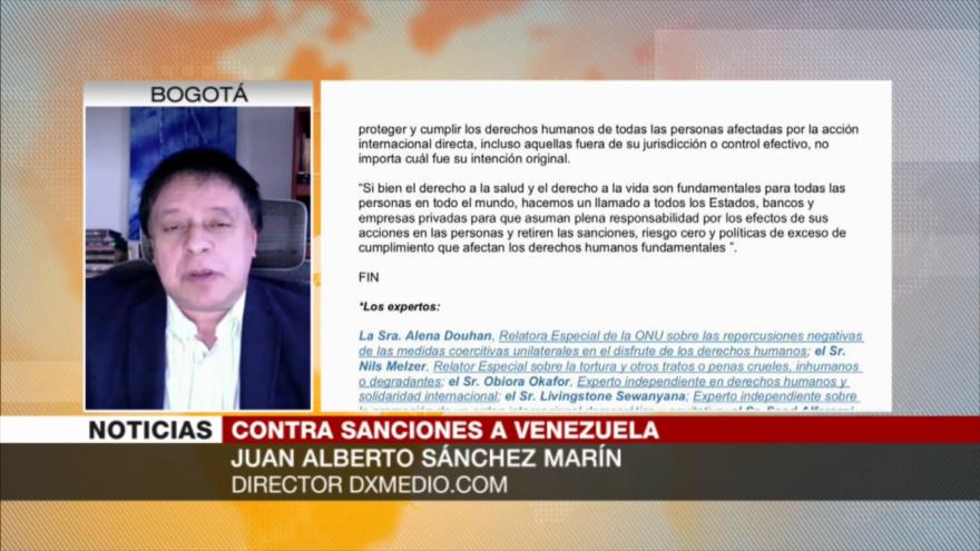 Sánchez Marín: EEUU somete a pueblos y actúa como matón de barrio