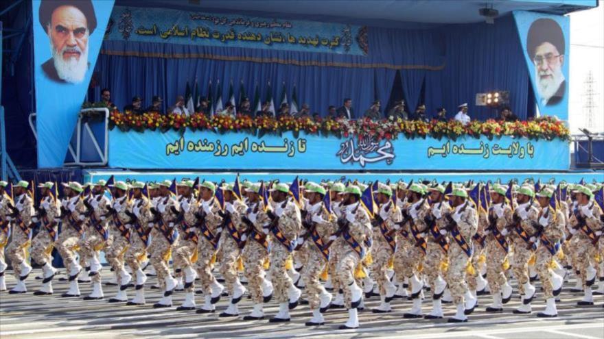 Un desfile de las fuerzas del Cuerpo de Guardianes de la Revolución Islámica (CGRI) de Irán en Teherán, la capital.