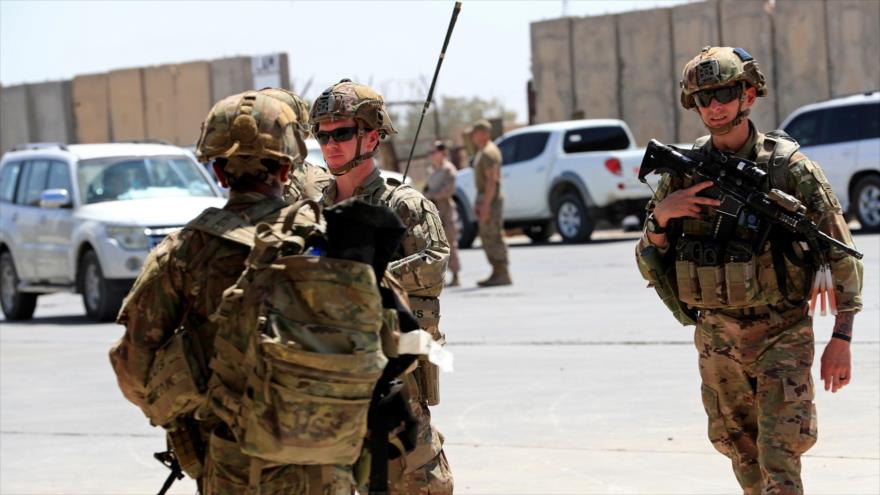 Soldados estadounidenses en la base militar de Taji al norte de Bagdad, capital de Irak, 23 de agosto de 2020. (Foto: Reuters)