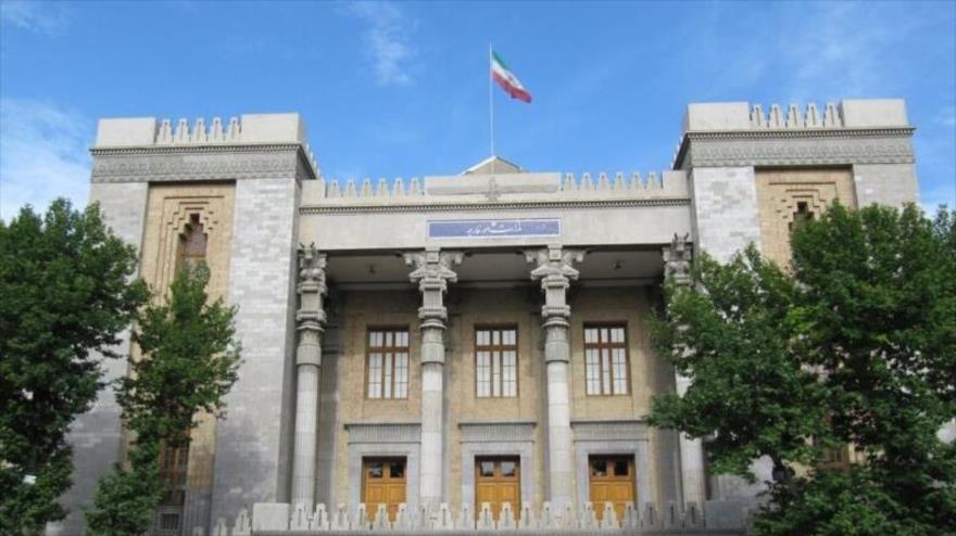 El edificio de la Cancillería de Irán en Teherán, la capital.