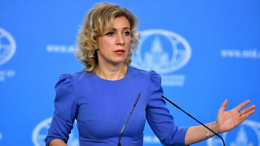 La portavoz del Ministerio de Asuntos Exteriores de Rusia, María Zajárova. (Foto: Sputnik)