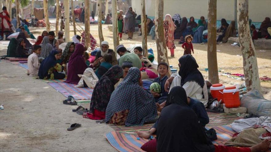 Los refugiados afganos en Kandahar, sur de Afganistán, 27 de julio de 2021.