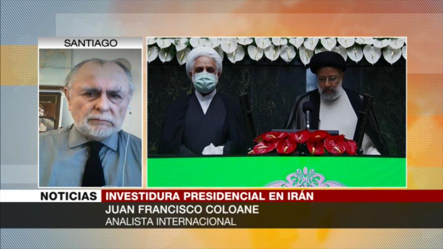 Coloane: Asistencia a investidura de Raisi confirma apoyo a Irán