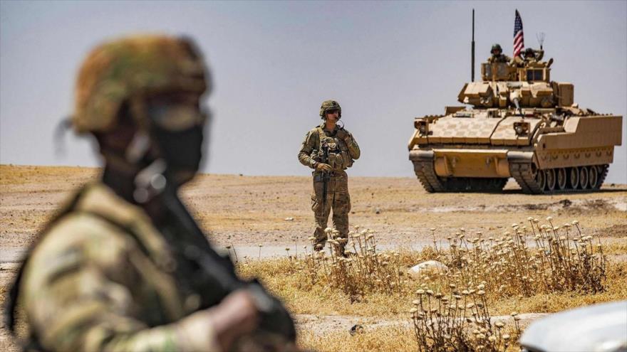 Tropas de EE.UU. en Al-Hasaka, Siria, 22 de junio de 2021. (Foto: AFP)