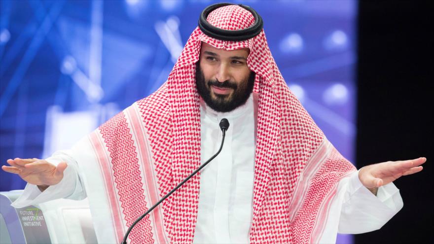 El príncipe heredero Muhamad bin Salman durante una conferencia financiera en Riad, capital de Arabia Saudí, 23 de octubre de 2018. 