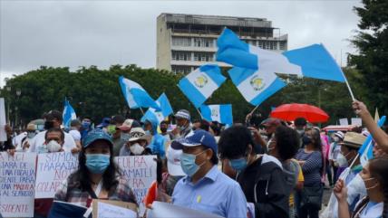 Indígenas y campesinos piden renuncia de Giammattei en Guatemala