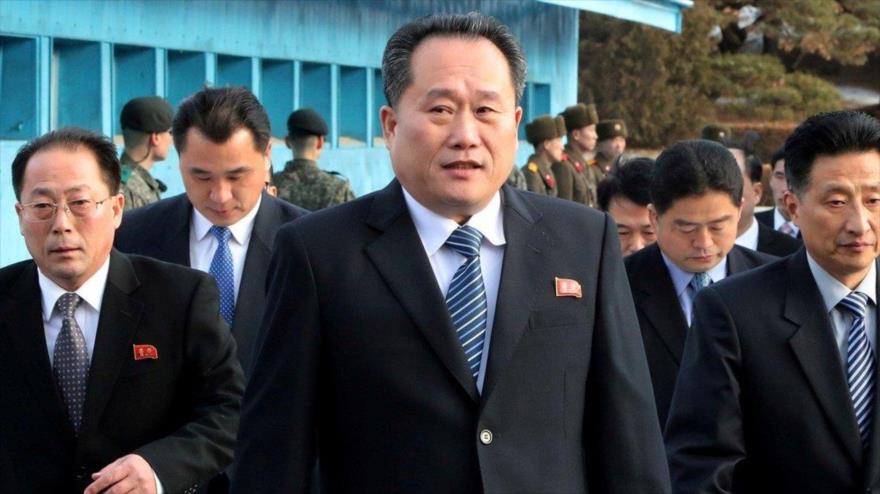 El ministro de Relaciones Exteriores de Corea del Norte, Ri Son Gwon.