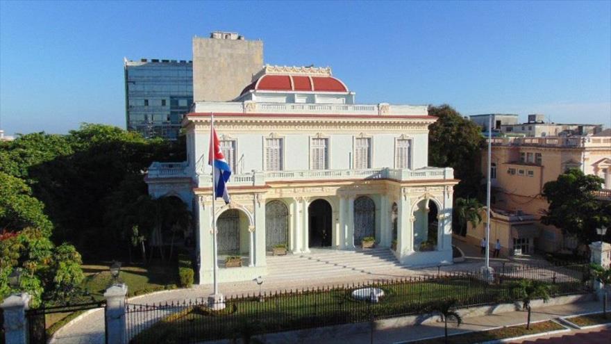 La sede de la Cancillería de Cuba, situada en La Habana, la capital de la isla.