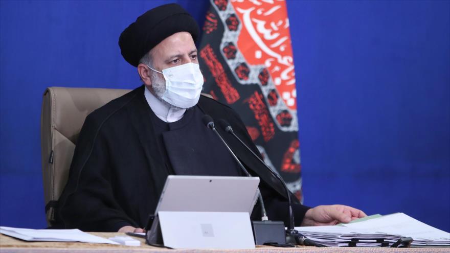 El presidente de Irán, Seyed Ebrahim Raisi, en una reunión de su Gabinete en Teherán, la capital. (Foto: president.ir)