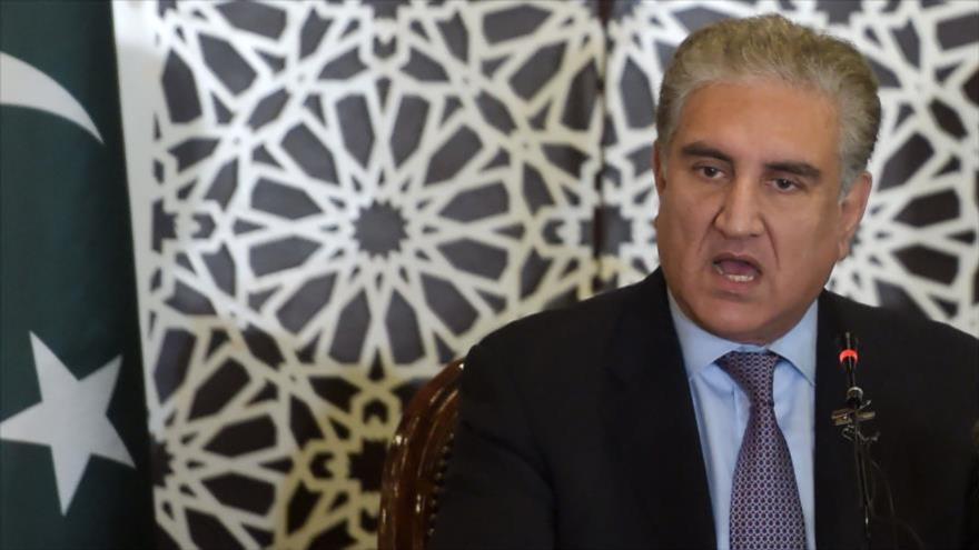 
El canciller paquistaní, Shah Mahmud Qureshi, en Islamabad, capital de Paquistán, 8 de agosto de 2019. (Foto: AFP)