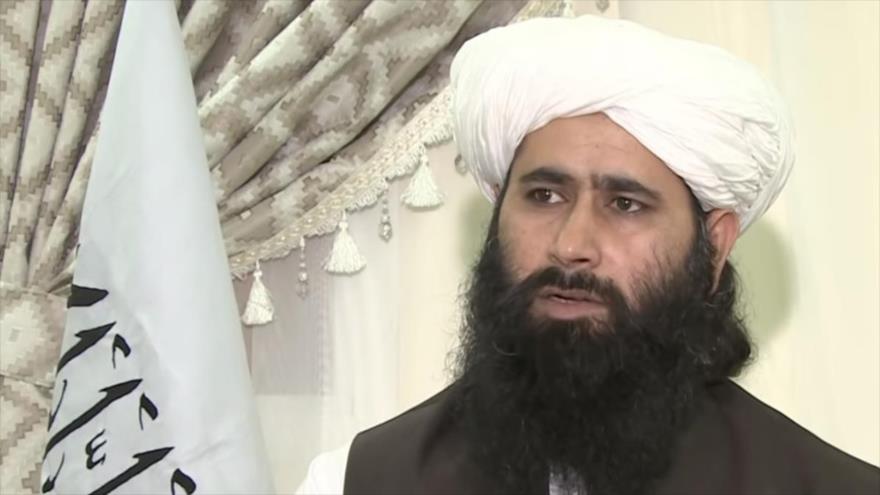 El portavoz del buró político de los talibanes, Mohamad Naim.