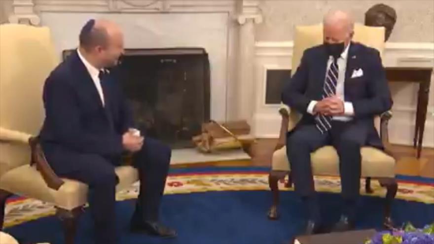 Al-Houthi se burla de Bennett por reunirse con el dormilón Biden