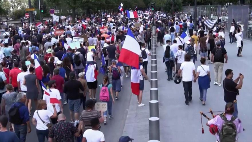 Siguen manifestaciones en Francia contra vacunación obligatoria