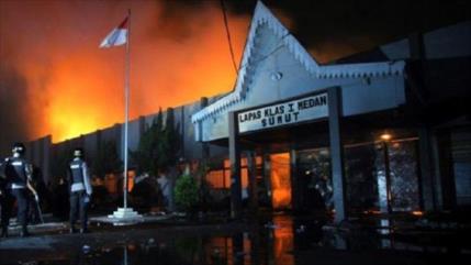 Incendio en prisión de Indonesia deja unos 41 muertos y 80 heridos