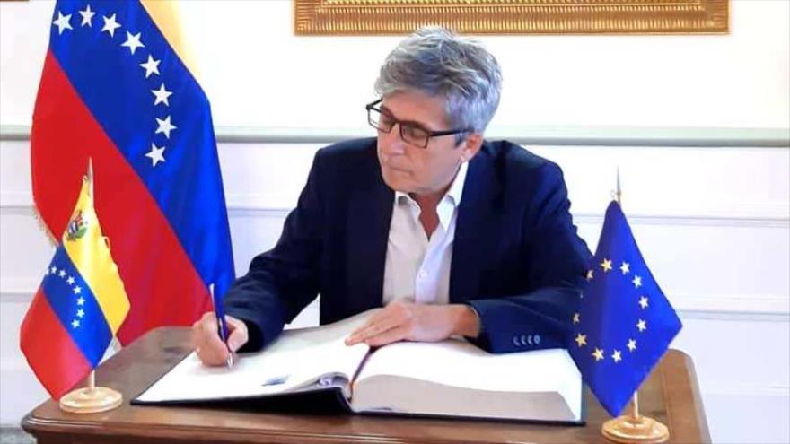 Rafael Dochao Moreno, nuevo jefe de la misión de la delegación de la UE en Caracas, 8 de septiembre de 2021.