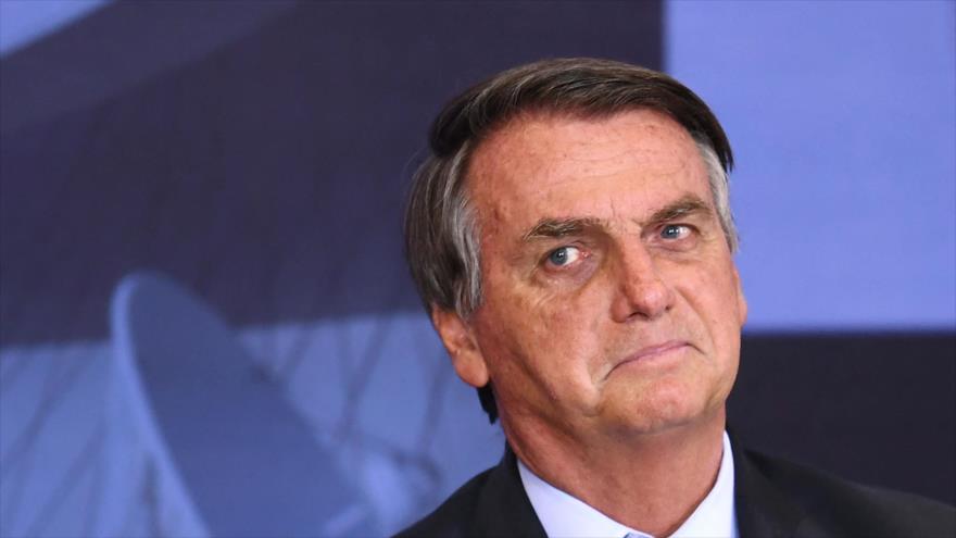 El presidente brasileño, Jair Bolsonaro ,en un acto celebrada en el Palacio Planalto en Brasilia, 14 de septiembre de 2021. (Foto: AFP)