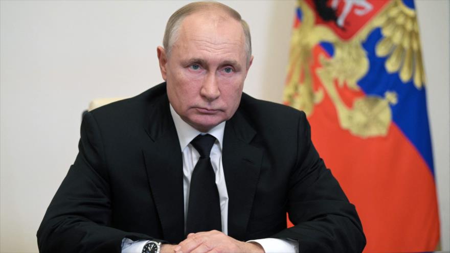 El presidente ruso, Vladimir Putin, habla durante una reunión con la Comisión Electoral Central de la Federación de Rusia, 20 de septiembre de 2021. (Foto: AFP)