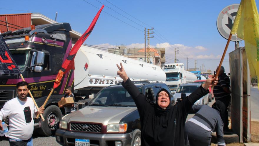 Quinto convoy de combustible enviado por Irán ya está en El Líbano | HISPANTV