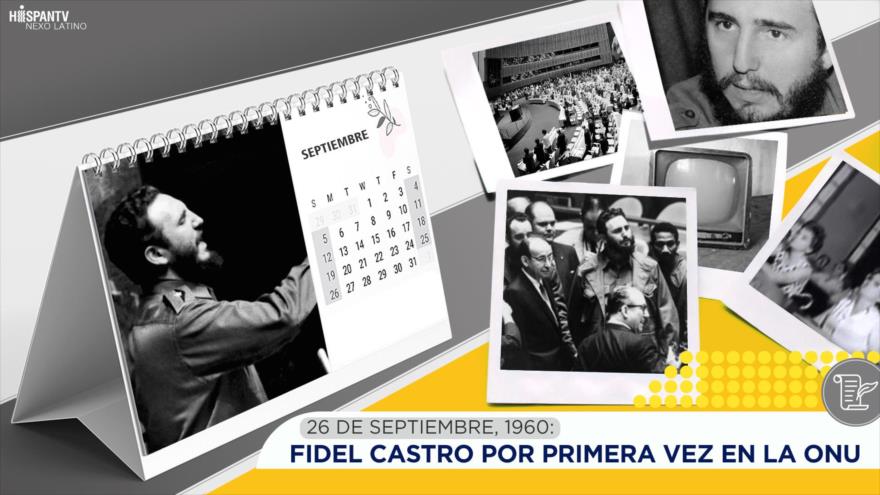 Esta semana en la historia: Fidel Castro por primera vez en la ONU