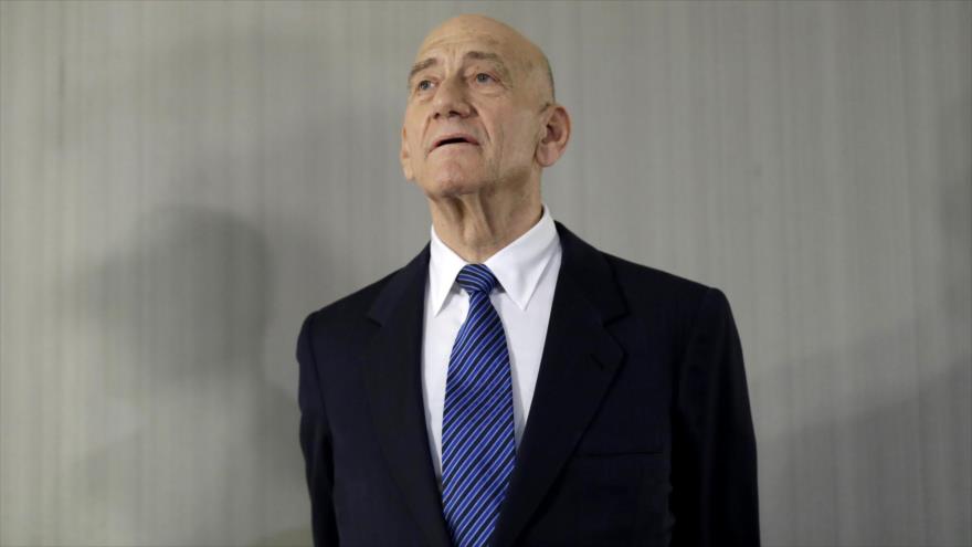 El ex primer ministro israelí Ehud Olmert en un acto en Nueva York, EE.UU., 11 de febrero de 2020. (Foto: AP)