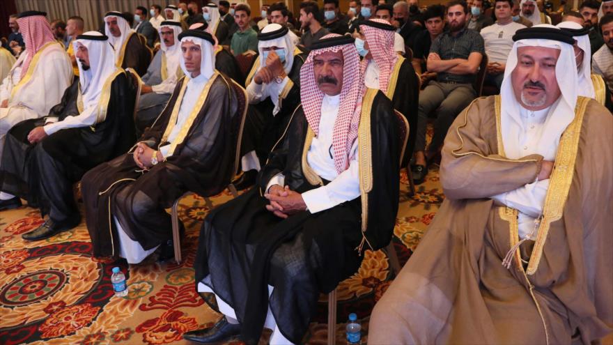 Participantes de “conferencia de paz y extradición”, Erbil, capital de la región semiautónoma del Kurdistán iraquí, 24 de septiembre de 2021. (Foto: AFP)