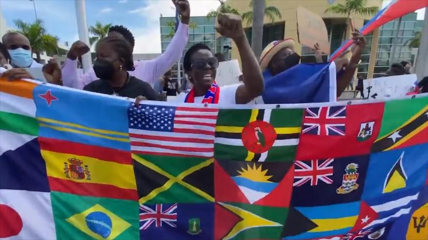 Protestan en EEUU por el trato inhumano a migrantes haitianos | HISPANTV