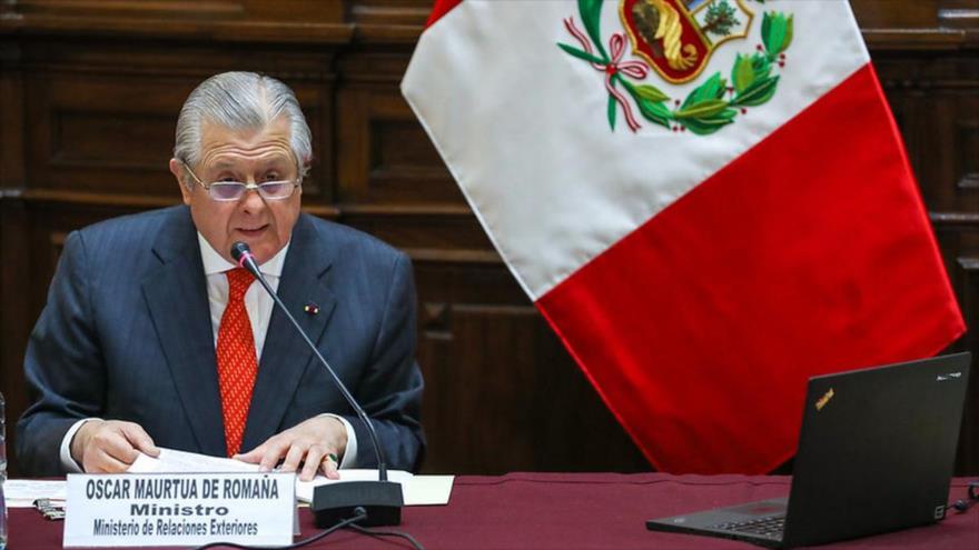 El ministro de Asuntos Exteriores de Perú, Óscar Maúrtua. (Foto: gob.pe)