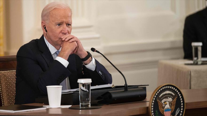 El presidente de EE.UU., Joe Biden, en una reunión celebrada en la Casa Blanca, 24 de septiembre de 2021. (Foto: AFP)
