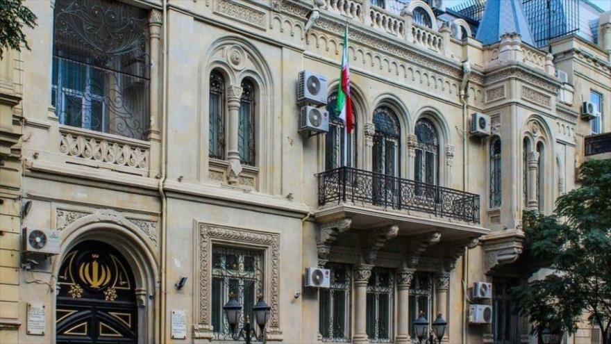 La embajada de Irán en Bakú, capital de Azerbaiyán.