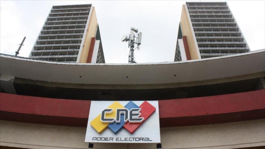 La sede del Consejo Nacional Electoral (CNE) de Venezuela en Caracas, la capital.