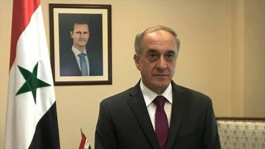 El viceministro de Asuntos Exteriores de Siria, Ayman Susan. (Foto: Al-Manar)