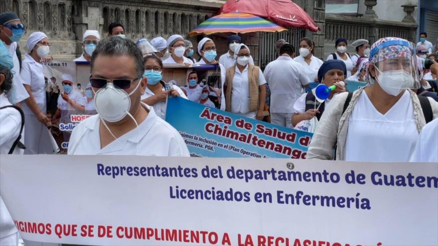 Sector de salud Guatemala pide mejores condiciones salariales