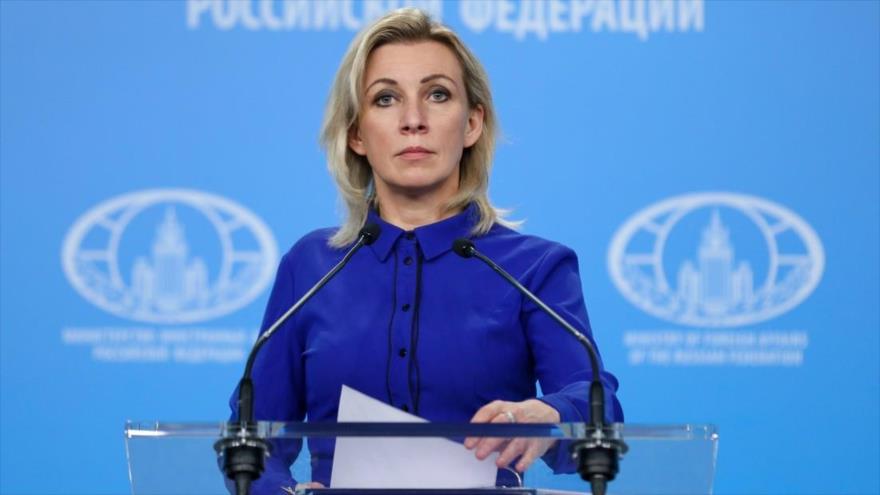 La portavoz del Ministerio de Asuntos Exteriores de Rusia, María Zajarova. (Foto: Sputnik)