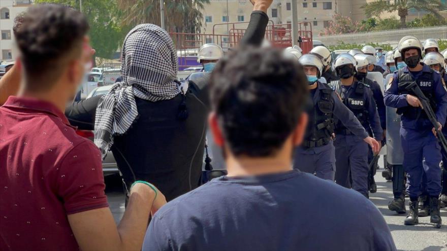 Siguen protestas contra Israel en Baréin pese a represión policial