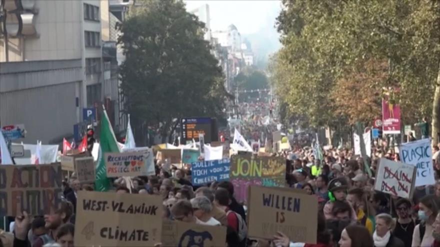Masivas protestas en Europa contra el cambio climático