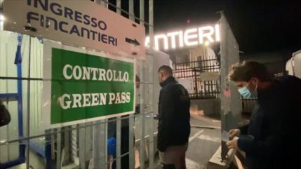 Sigue tensión en Italia por la obligación del uso de pase sanitario