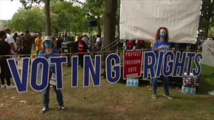 Marchan en EEUU por reforma electoral, bloqueada por republicanos
