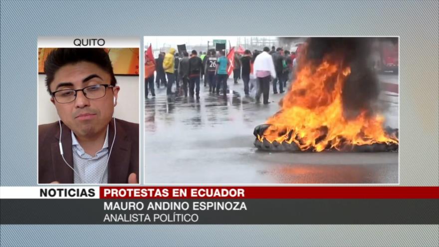 Andino: Ecuatorianos salen a las calles porque Lasso les engañó