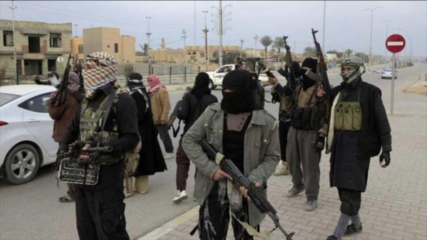 Miembros del grupo terrorista Daesh en Irak.