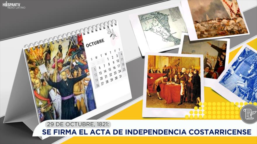 Esta semana en la historia: Se firma el acta de independencia costarricense