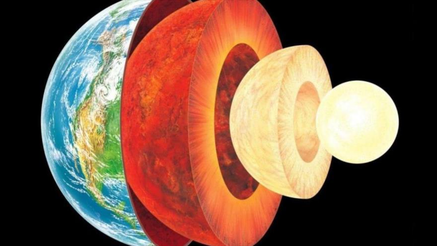 Un diagrama de la estructura interior de la Tierra (Foto: Shutterstock)