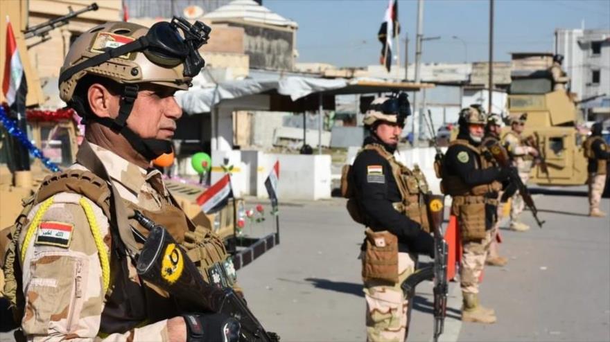 Los soldados iraquíes en la provincia de Kirkuk (norte), 3 de enero de 2021. 