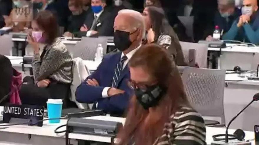 Vídeo: Biden se duerme en apertura de la Conferencia de COP26