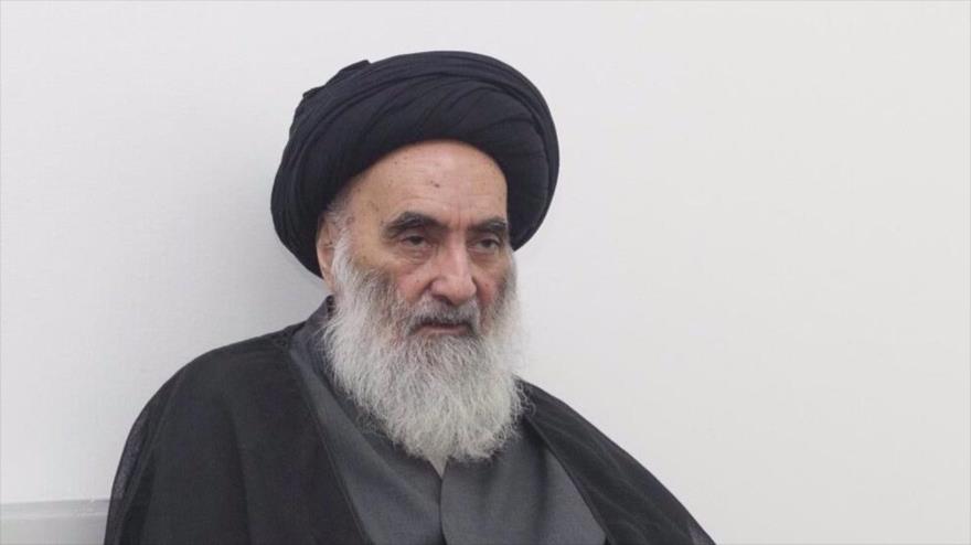 El máximo clérigo chií de Irak, el ayatolá Seyed Ali Sistani.