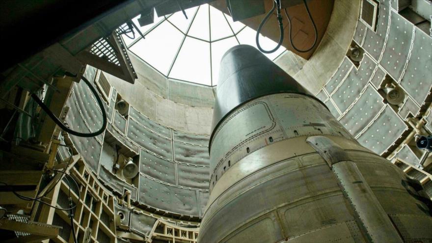 Misil balístico intercontinental Titan II, instalado en un silo, en el Museo de Misiles Titan en Tucson, EE.UU. (Foto: AFP)