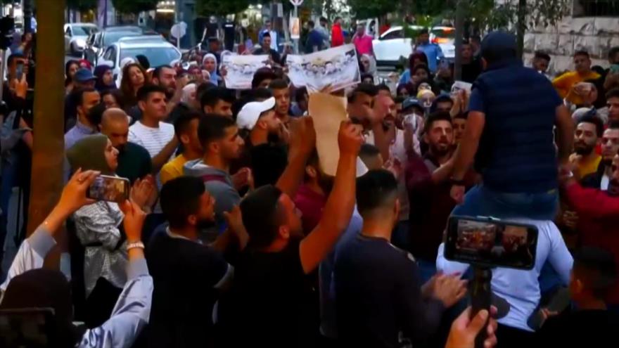 Palestinos apoyan a sus presos que sufren en cárceles israelíes