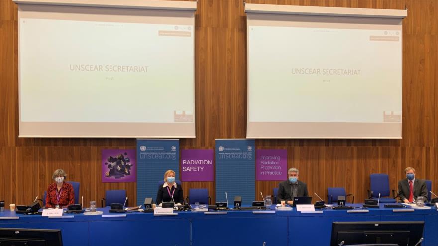 Una sesión del Comité Científico de las Naciones Unidas para el estudio de los Efectos de la Radiaciones Atómicas (UNSCEAR).