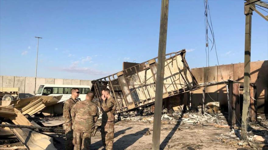 Soldados de EE.UU. en la base militar de Ain Al-Asad en la provincia de Al-Anbar, Irak, 13 de enero de 2020. (Foto: Reuters)