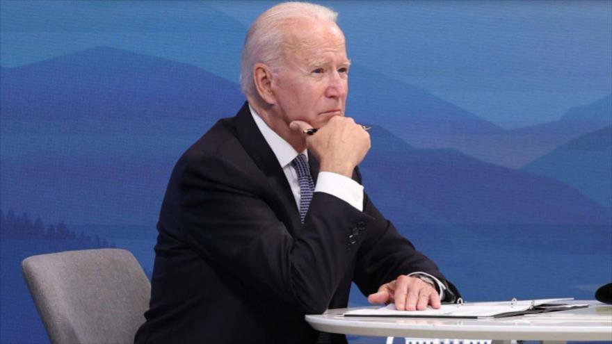 El presidente de EE.UU., Joe Biden, en una reunión virtual en Washington D.C., 30 de julio de 2021. (Foto: AFP) 
