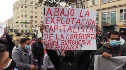 En Perú marchan en rechazo del paquete laboral del Congreso